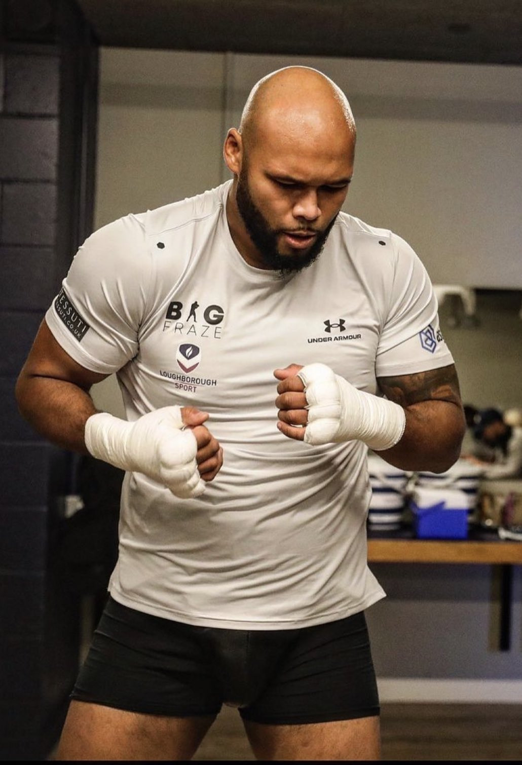 Professional boxer Frazer Clarke - heavyweight division