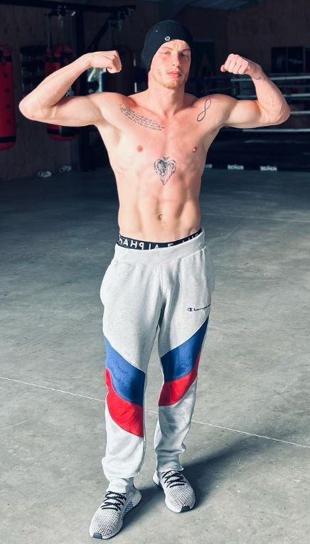 Professional boxer Andrei Mikhailovich - middleweight division